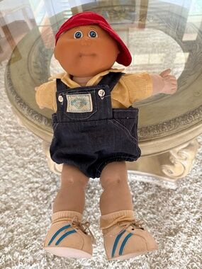 Vintage 1983 Coleco Cabbage Patch Kid Boy Blue Eyes Hong Kong Xavier Roberts